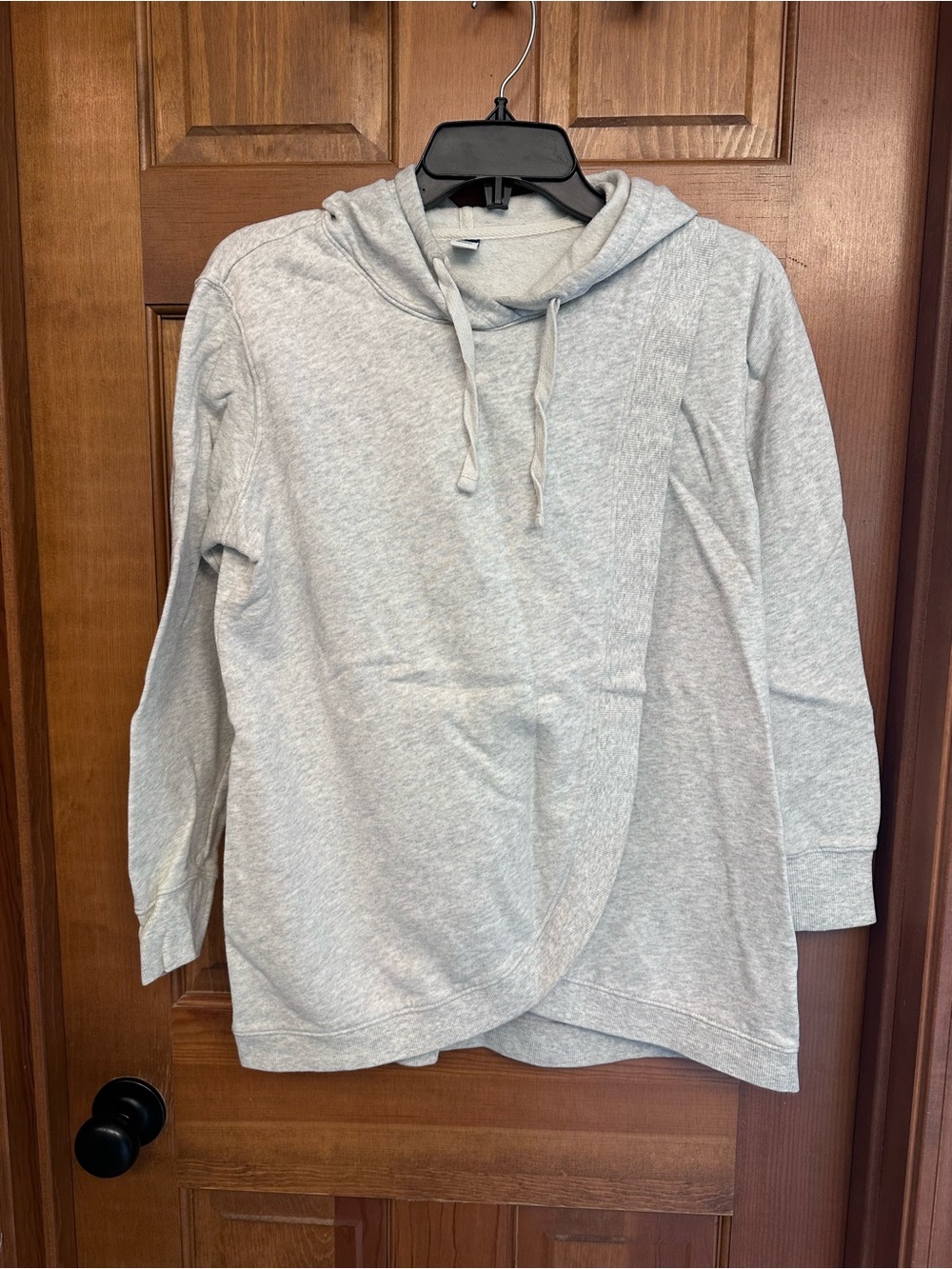 Old Navy Heather Light Gray Maternity and Nursing Hoodie Size M